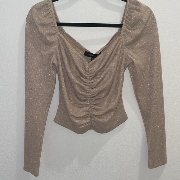 BCBGMAXAZRIA Ruched Top In Pink - Picture 2 of 3